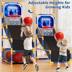 NIPLOOOW adjustable height hoop grows with kids height