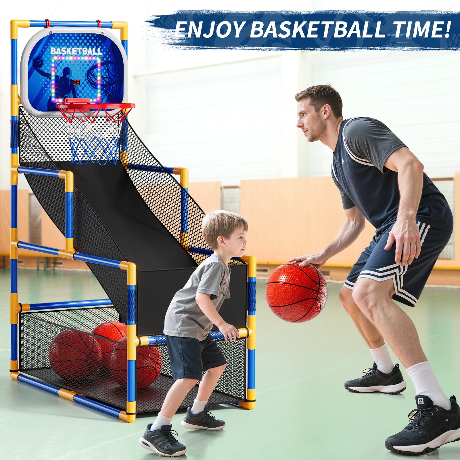 NIPLOOOW LED scoreboard shines during family friendly play