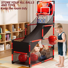 NIPLOOOW storage base keeps balls and toys neatly organized.