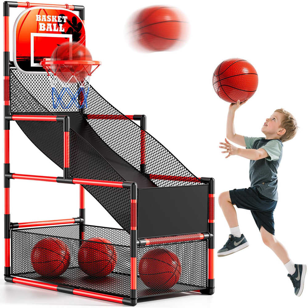 NIPLOOOW arcade basketball set for kids, engaging indoor play and active fun.
