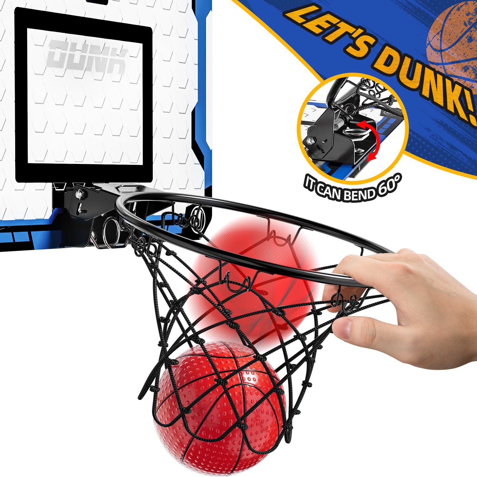 NIPLOOOW shock-proof backboard protects doors during shots.