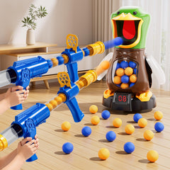 NIPLOOOW duck shooting target belly holds foam bullets for quick reloads.