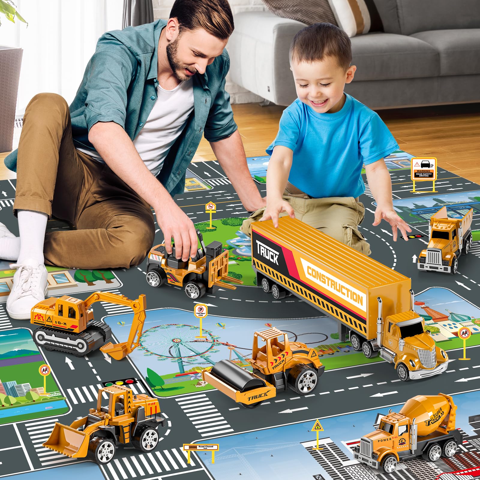 NIPLOOOW excavator with movable arms inspires indoor and sandbox adventures.
