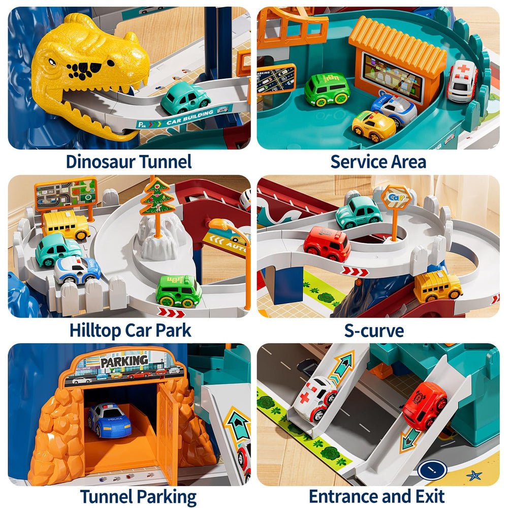 NIPLOOOW family race time playset emphasizes shared fun and cooperation