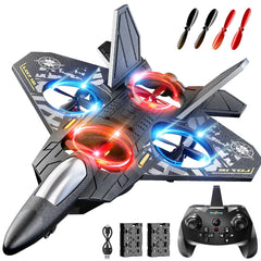 NIPLOOOW foam RC plane with lights for exciting day and night flights.