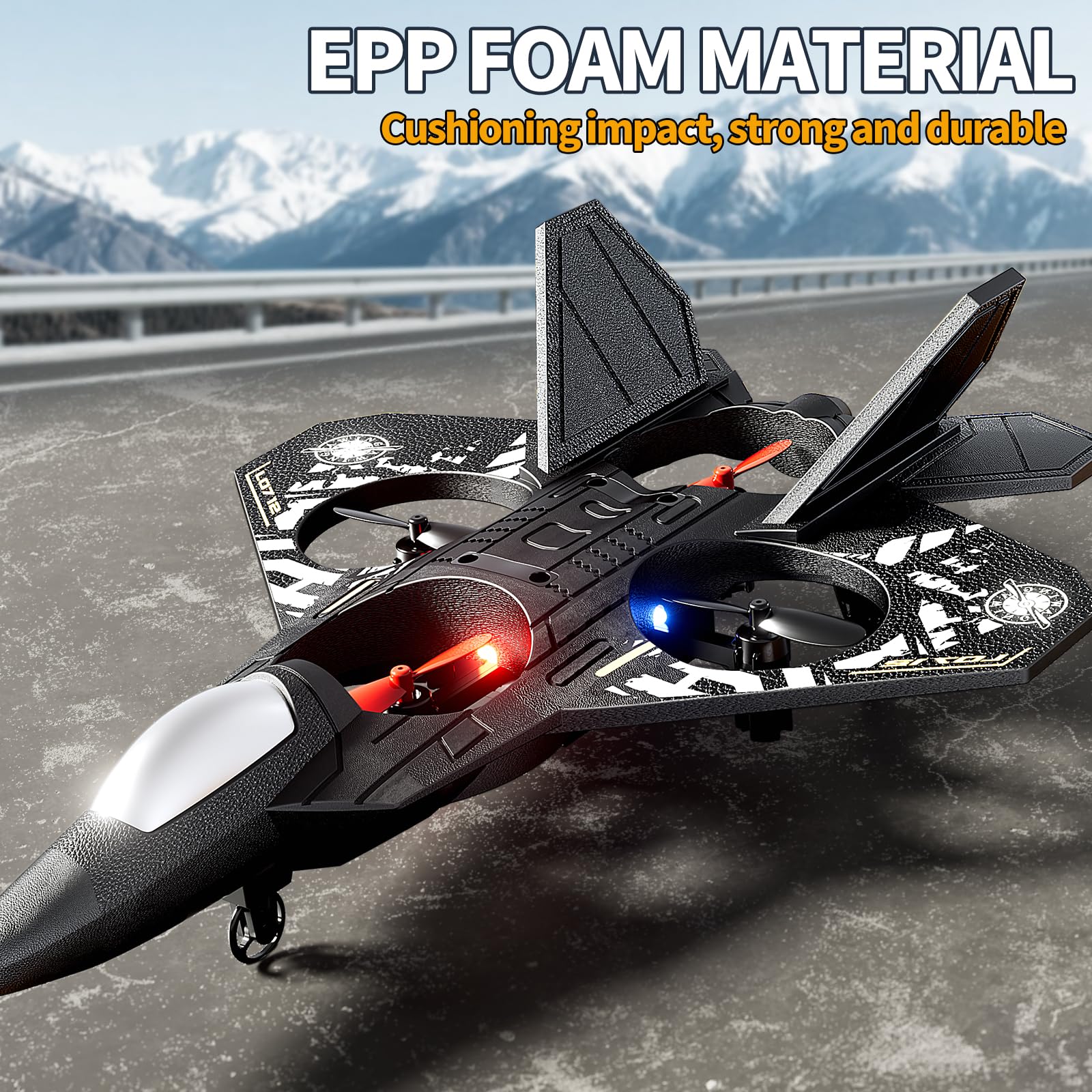 NIPLOOOW foam RC plane stunt roll for dynamic backyard play.