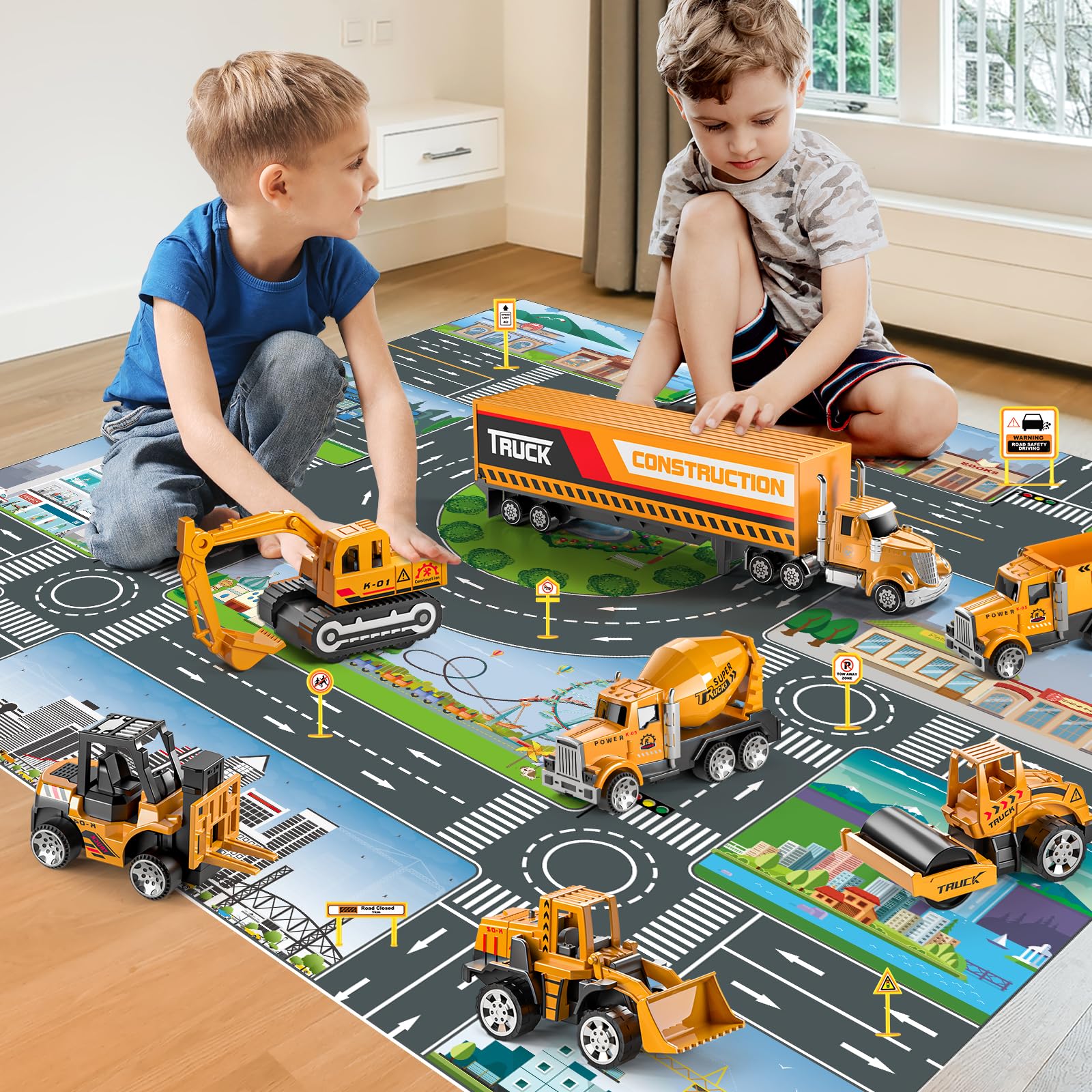 NIPLOOOW forklift toy aids pretend material handling and transport.