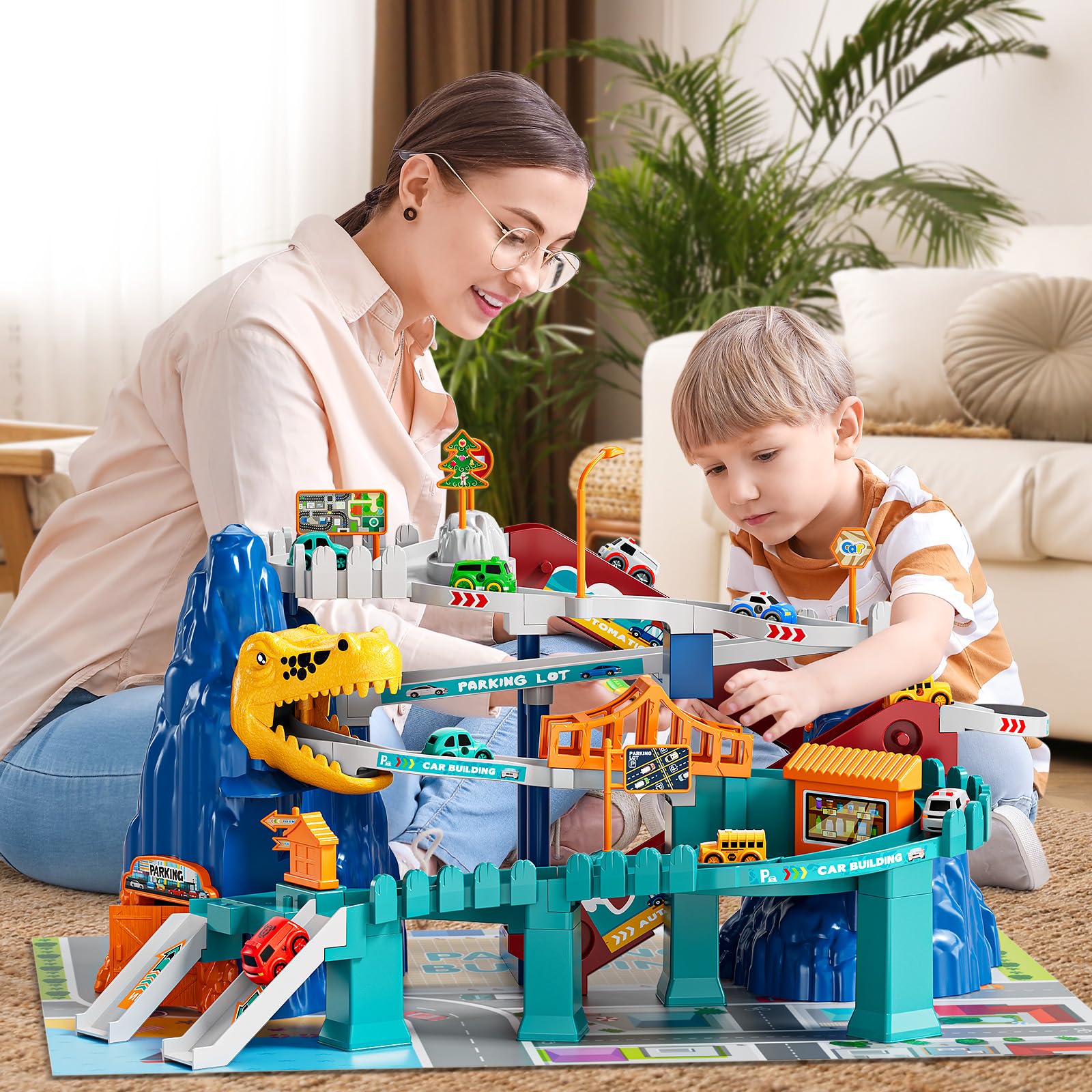 NIPLOOOW indoor outdoor race toy suitable for various play spaces