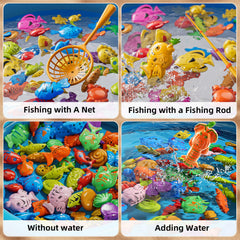 NIPLOOOW 35-fish set enriches counting and color learning during bath