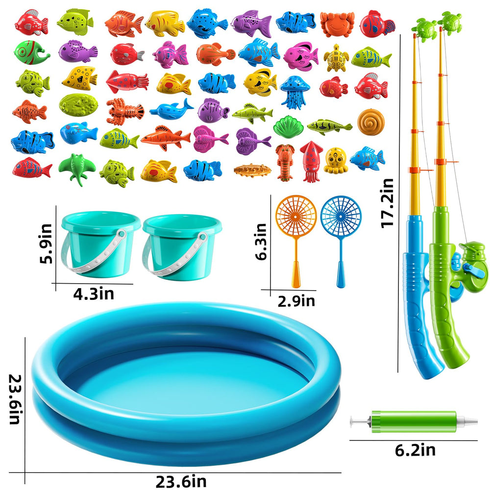 NIPLOOOW magnetic fishing rods for kids encourage hand-eye coordination