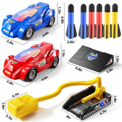NIPLOOOW rocket toy car launcher kit set up for family play