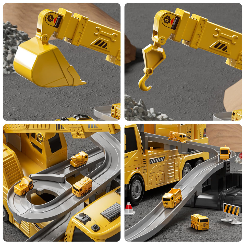 NIPLOOOW seven-vehicle set offers varied role-play construction adventures