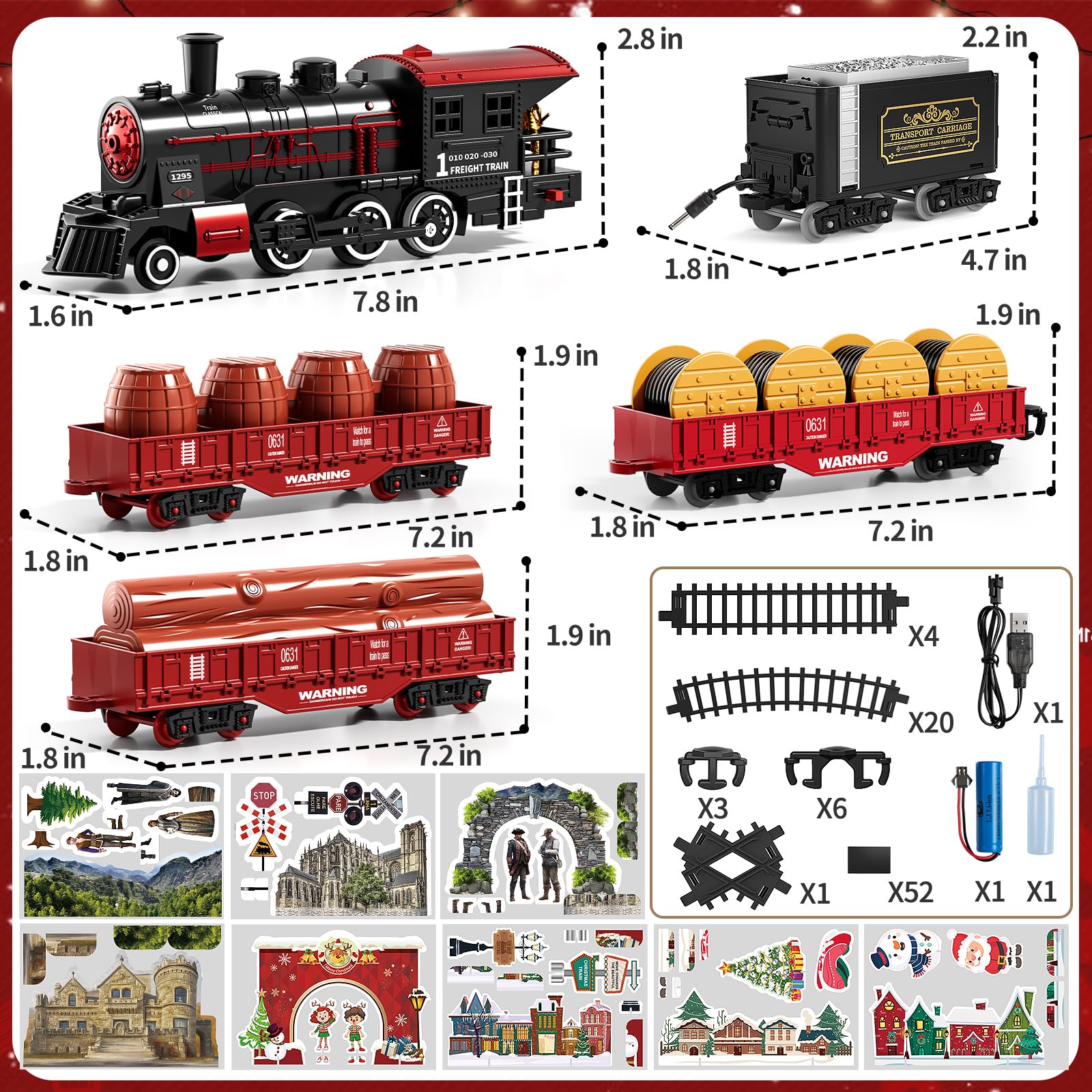 NIPLOOOW Train Set carriages expand layouts and storytelling possibilities for kids.