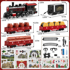 NIPLOOOW Train Set carriages expand layouts and storytelling possibilities for kids.