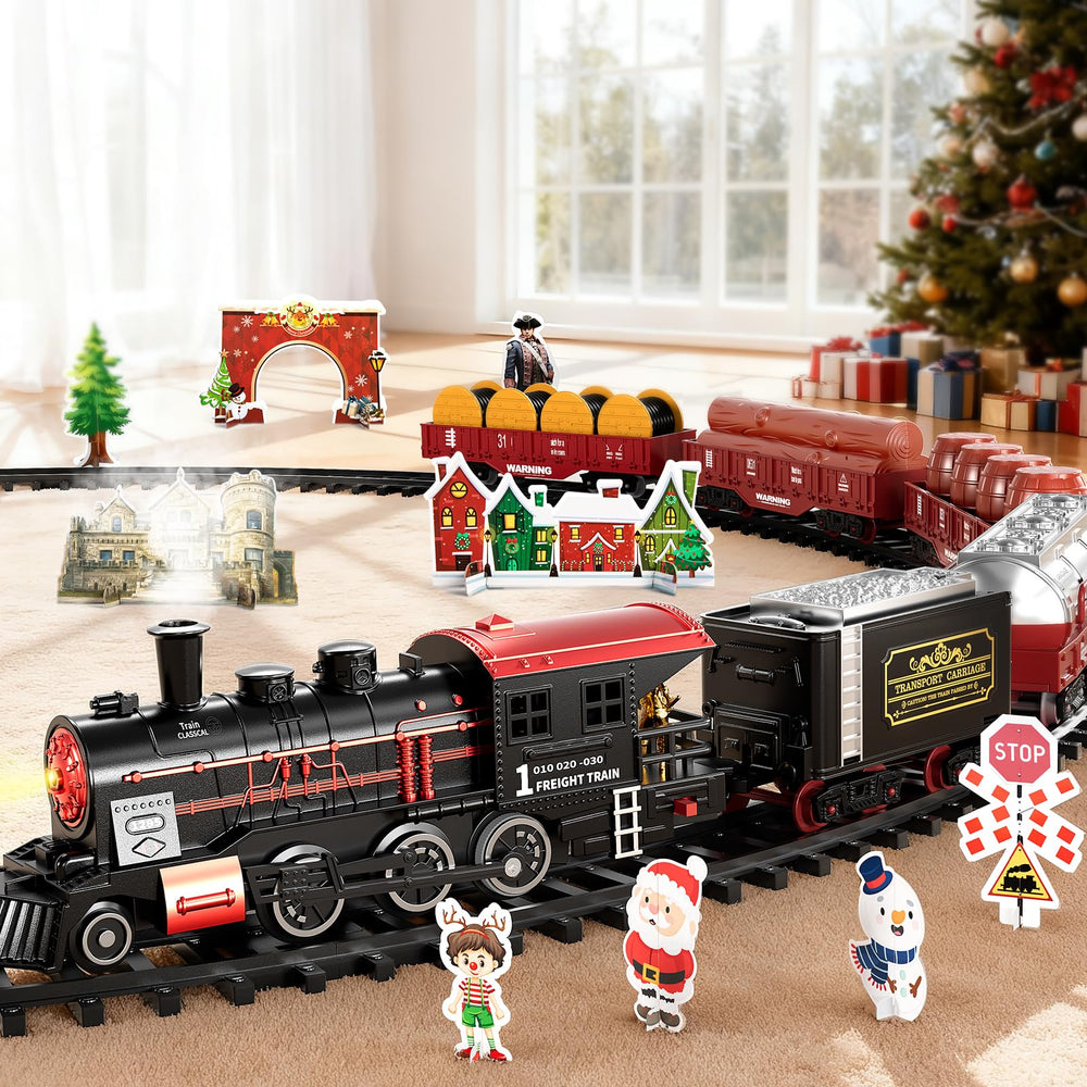 NIPLOOOW train set easy-assembly tracks support hands-on design.