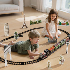 NIPLOOOW train with LED lights and authentic sounds for immersive play.