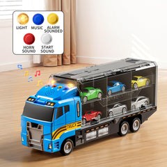 NIPLOOOW truck with sounds and lights creates engaging pretend journeys.