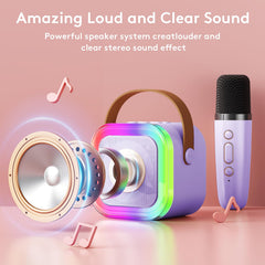 Niskite 12W karaoke speaker delivers crystal-clear sound for playful performances.