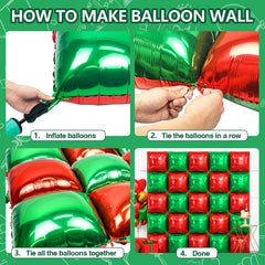 NISOCY reusable square foil balloons can be deflated for future celebrations.