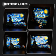 Nitemode Starry Night desk display glows warmly for evening enjoyment