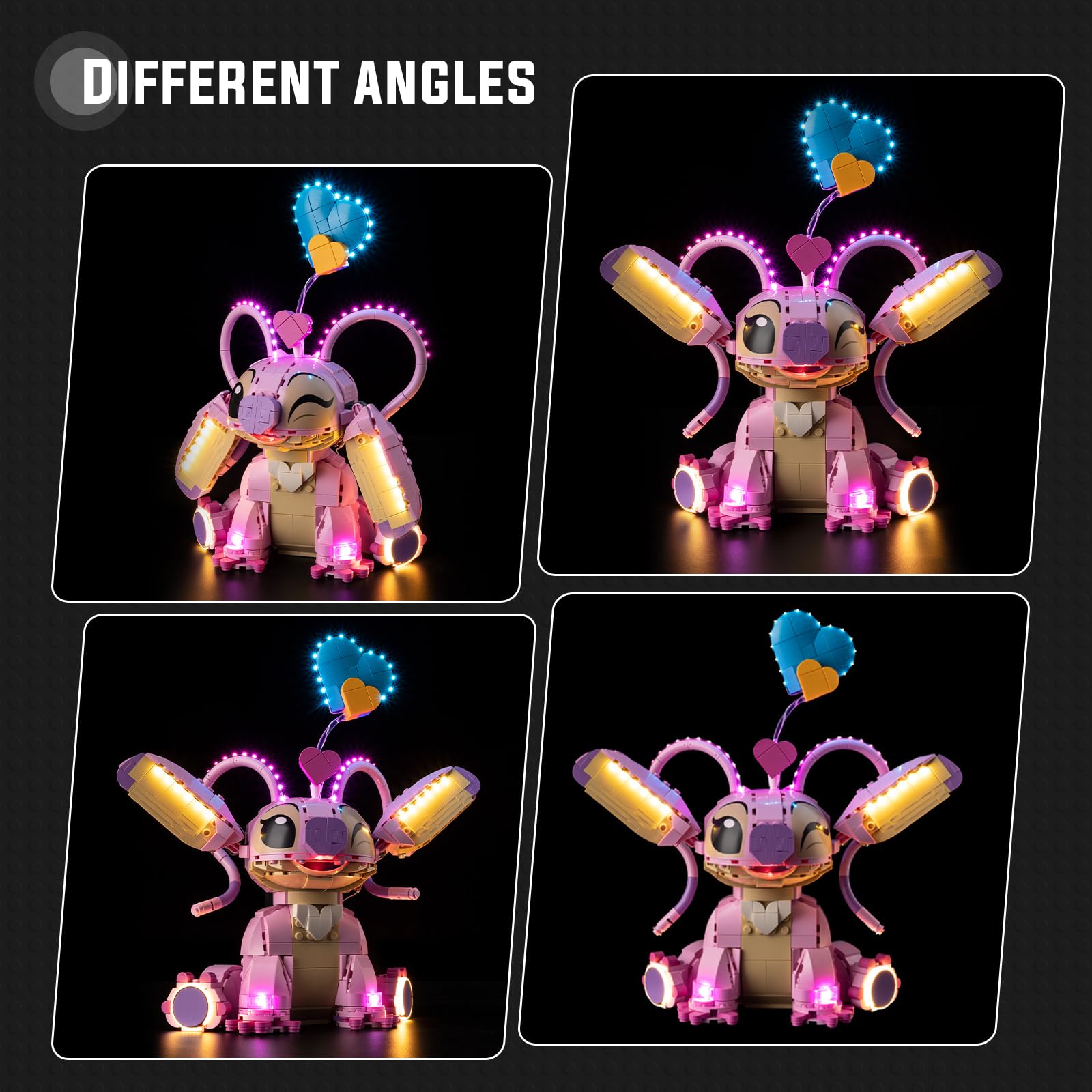 Gift-ready Nitemode kit for Lego Angel 43257 fans.