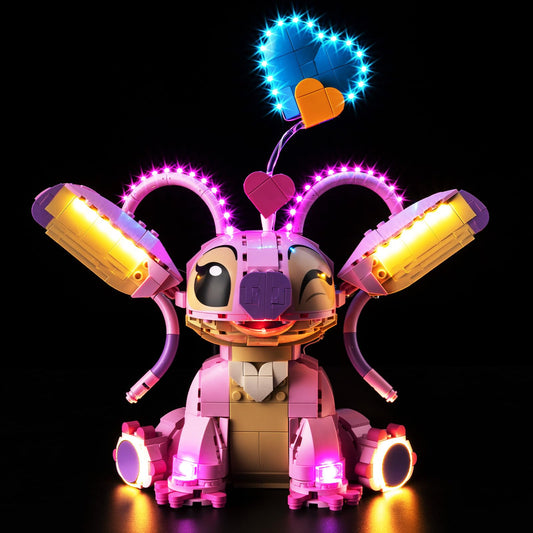 Nitemode light kit for Lego Angel 43257 installation with clean wiring.