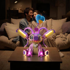 Lighting upgrade enhances the Lego Angel 43257 display appeal.
