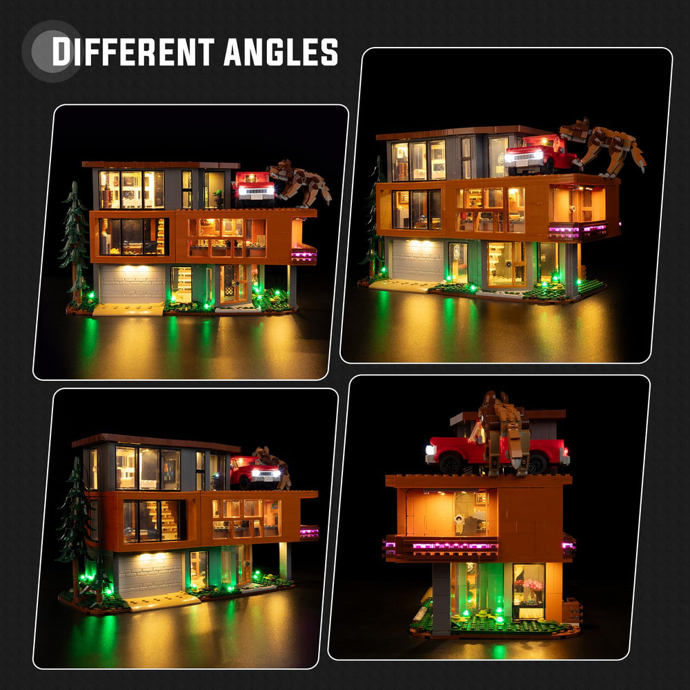 Nitemode Twilight Cullen House LED kit creates warm night-scene glow