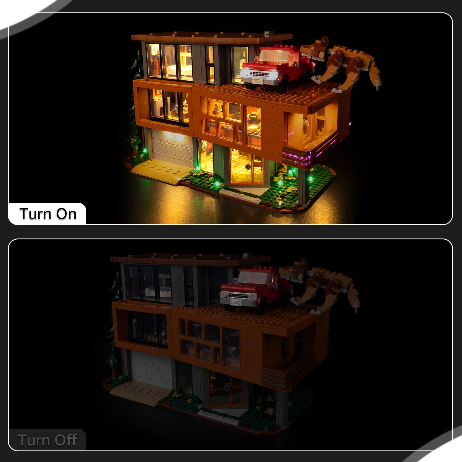 Nitemode Twilight Cullen House LED kit on-off tap control enables quick lighting