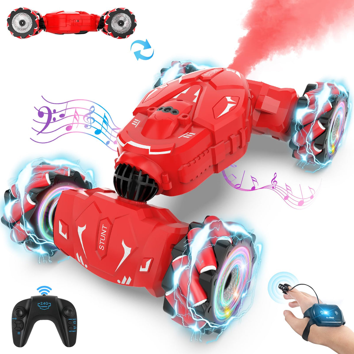Nitigo Gesture RC Car front view for versatile indoor and outdoor play.