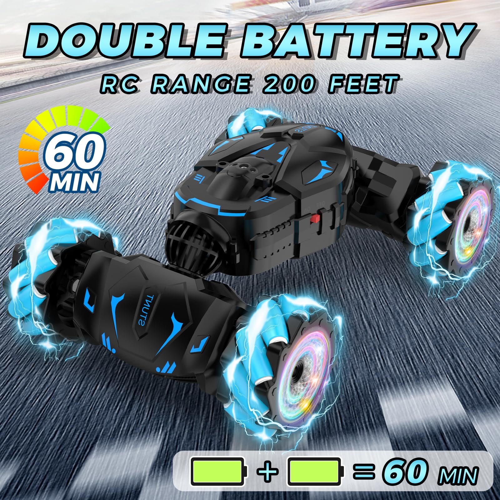 Nitigo Gesture RC Car strong motors for quick acceleration.