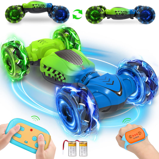 Nitigo Gesture Sensing RC Stunt Car with color-changing lights for day and night play