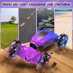 Nitigo RC car double-sided flip and drift for exciting tricks.