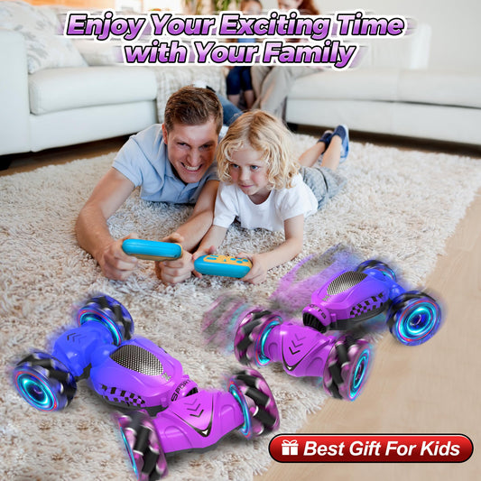 Nitigo remote control car with dual batteries and USB charging for longer play.