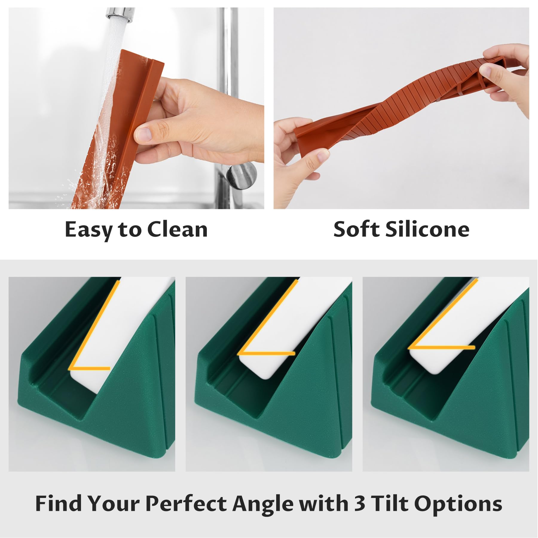 NiToy silicone anti-slip domino racks securely hold tiles on the table.