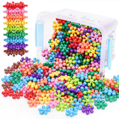 NiToy Snowflake interlocking blocks for creative construction and fine motor skill development.