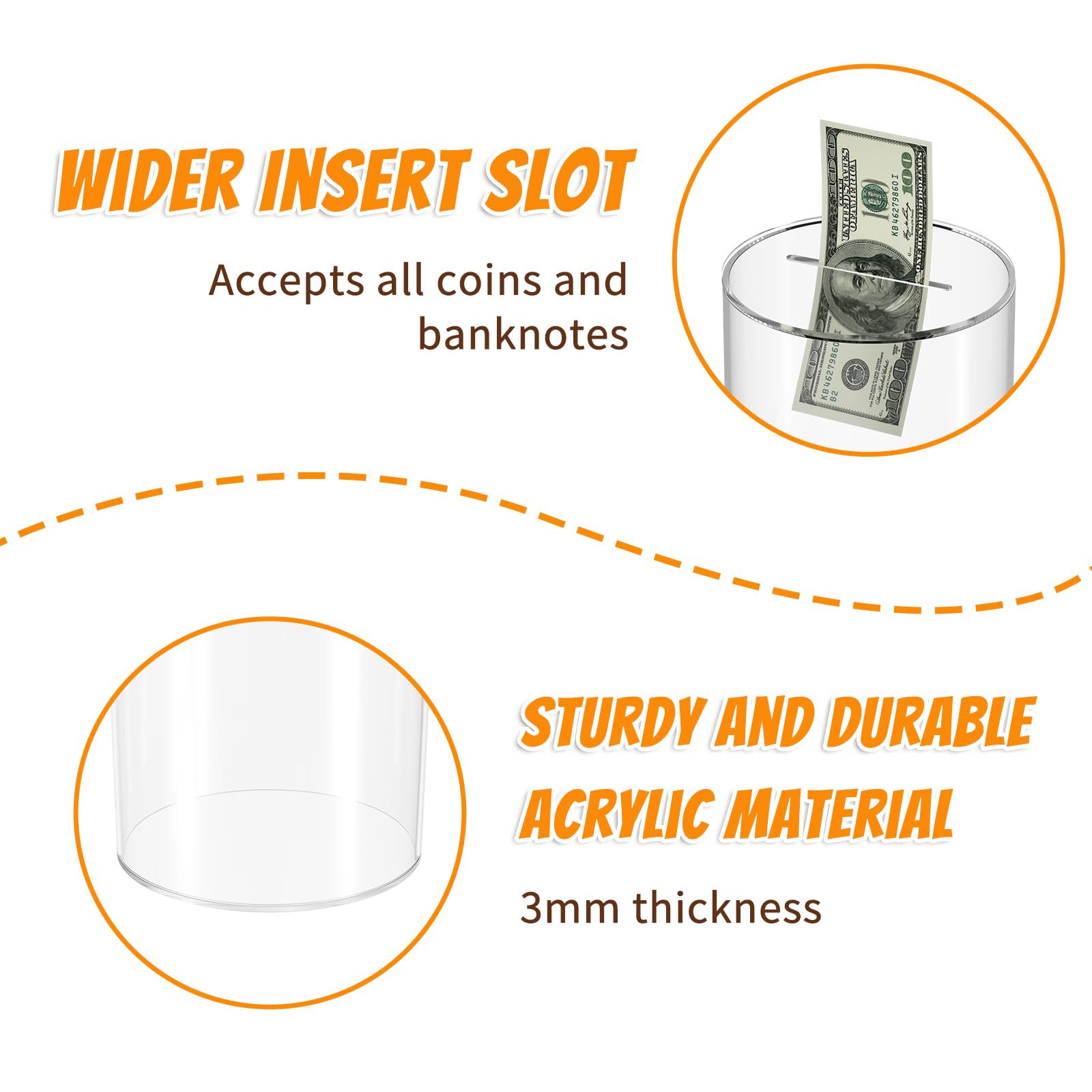 NIUBEE thick acrylic material offers durability and safety.