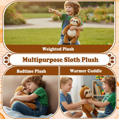 NIUBEHOHO gift-ready sloth plush packaging for birthdays or holidays
