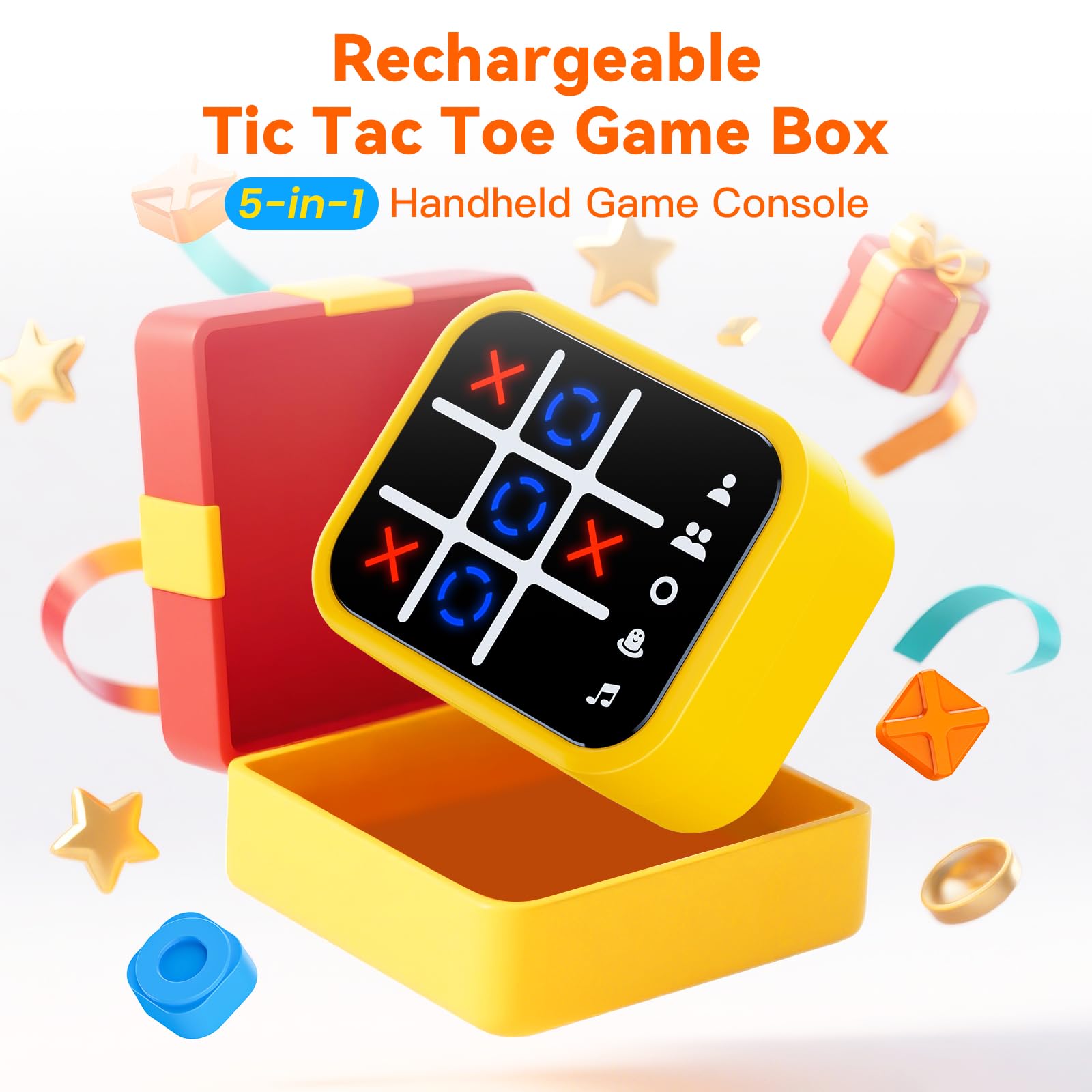 Niufuntek yellow color and tactile buttons enhance engaging, casual play anywhere.