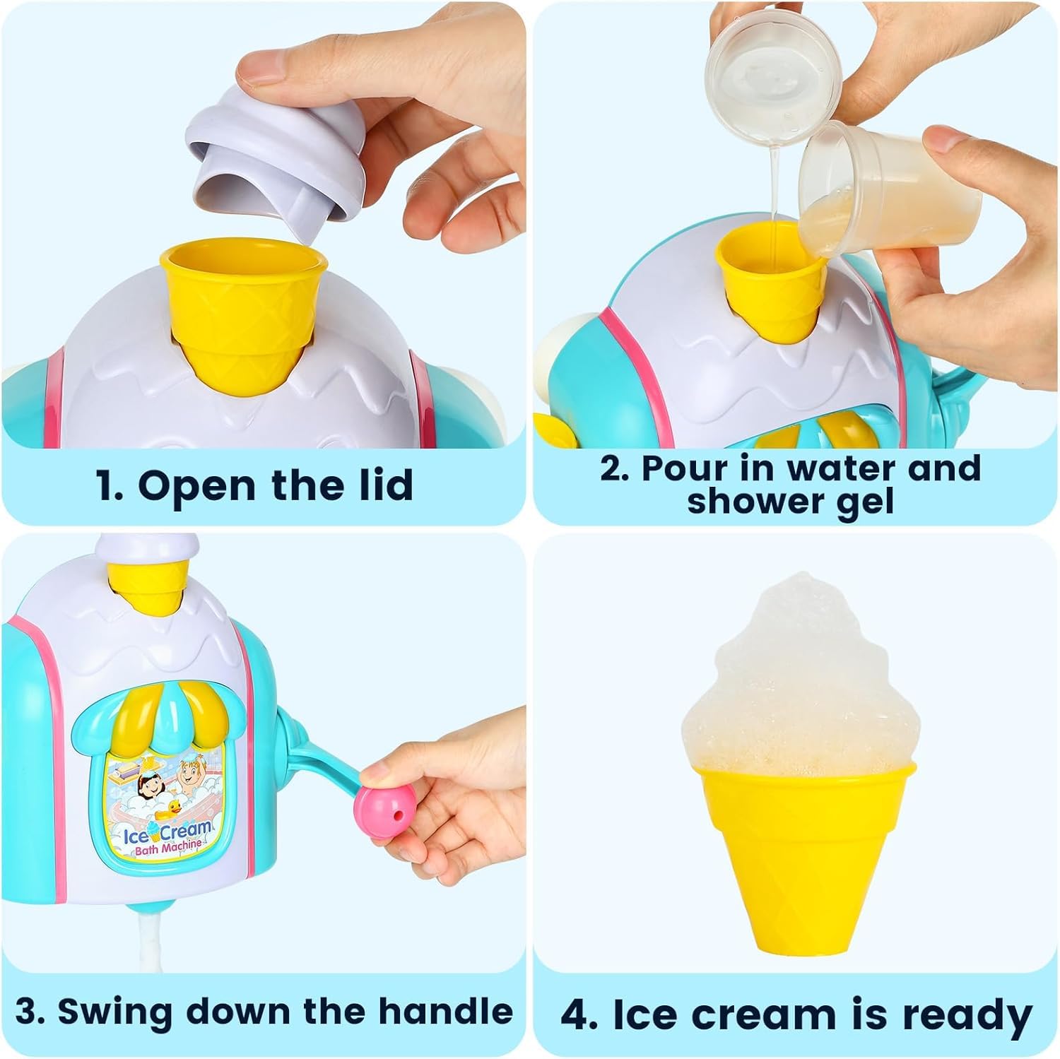Niulife BPA-free durable bath toy ensures safe, long-lasting bubbly fun