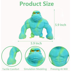 Niulife elastic rubber monkey in action showing durable play for kids