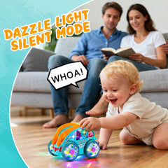 Niulife light up sensory car toy features bright lights and music.
