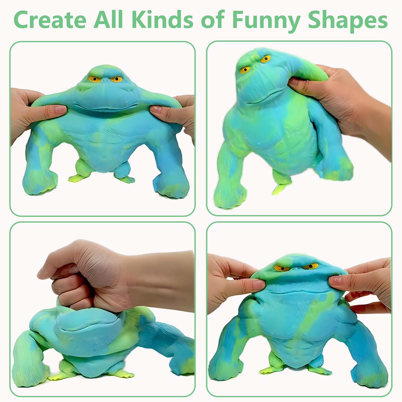 Niulife squishy monkey toy squeezed for calm and tactile satisfaction