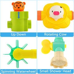 Niulife colorful pipes bath toy sparks imaginative water play