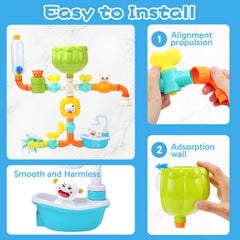 Niulife water wheel bath toy adds motion to water play