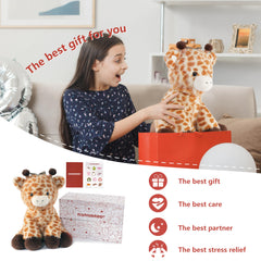 Niuniu Daddy 14-inch weighted giraffe in gift box ideal for gifting