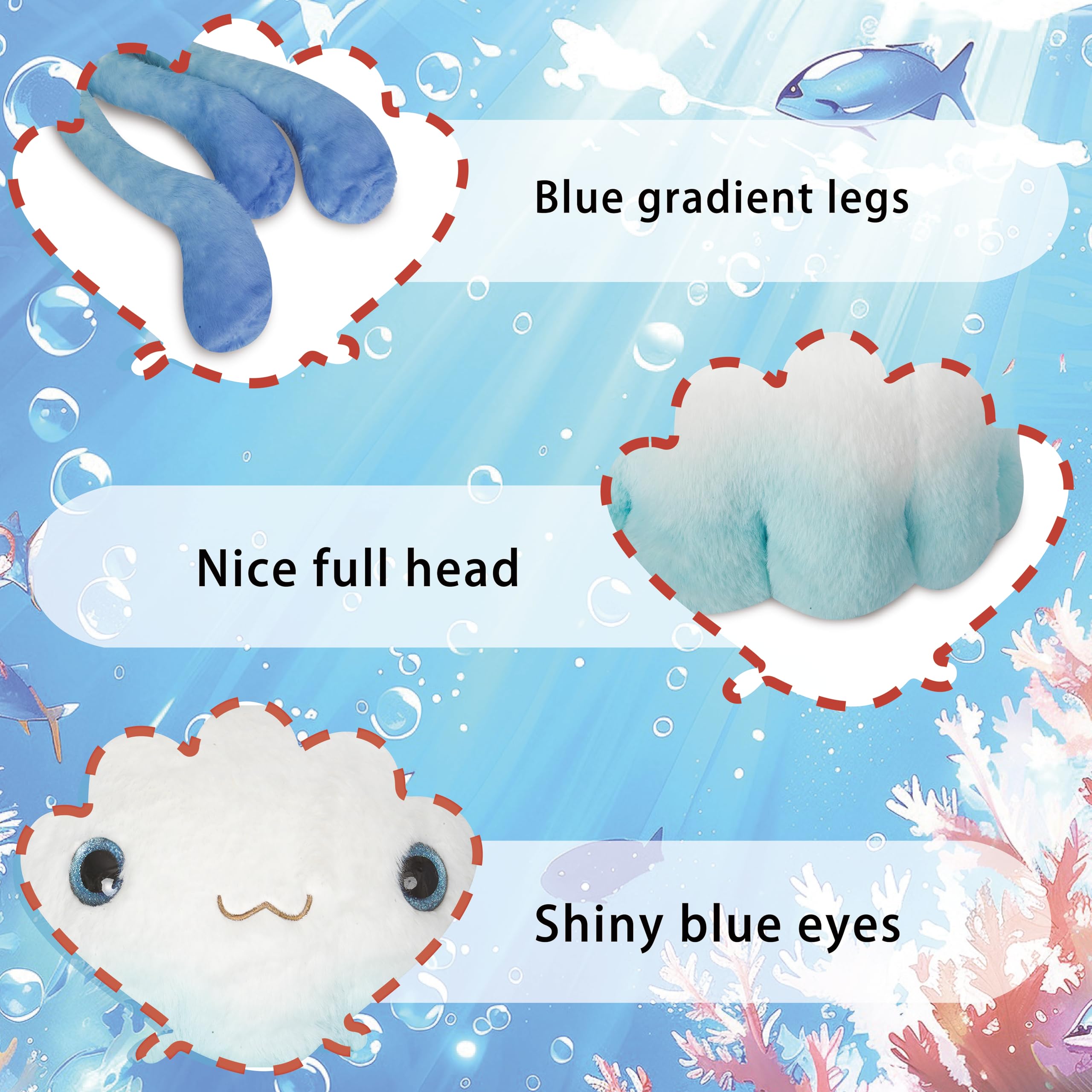 Adult relaxation with Niuniu Daddy jellyfish plush as a cozy bedtime companion.