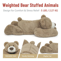 Niuniu Daddy 24in weighted teddy bear in arm for hugs
