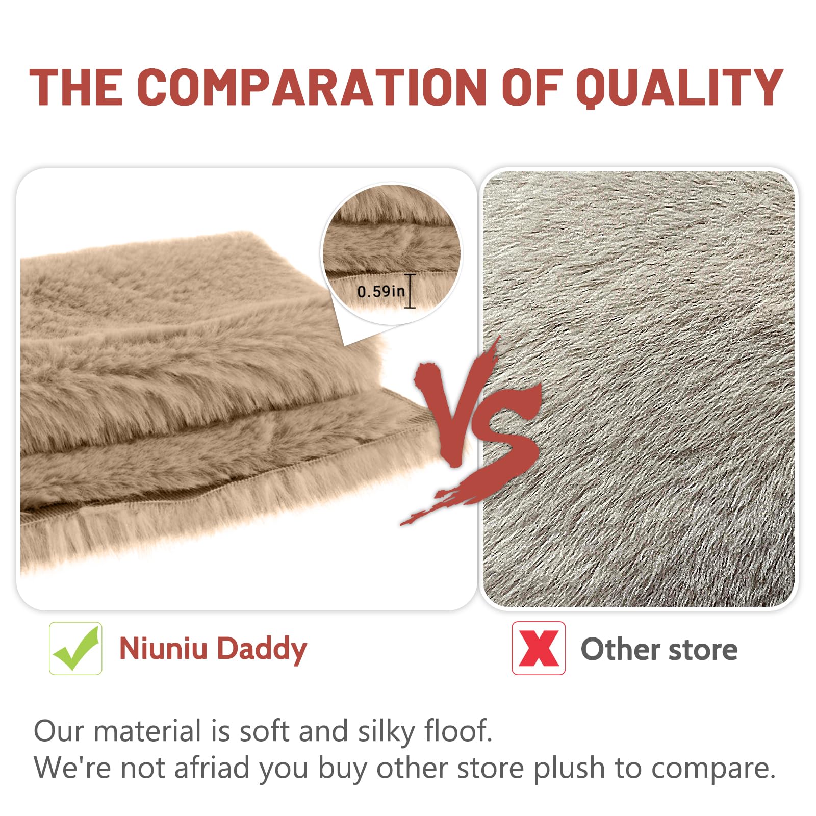 Niuniu Daddy 24in weighted teddy bear in bed for comfort