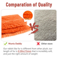 Niuniu Daddy CPC-certified safe-weighted fox plush for school or home